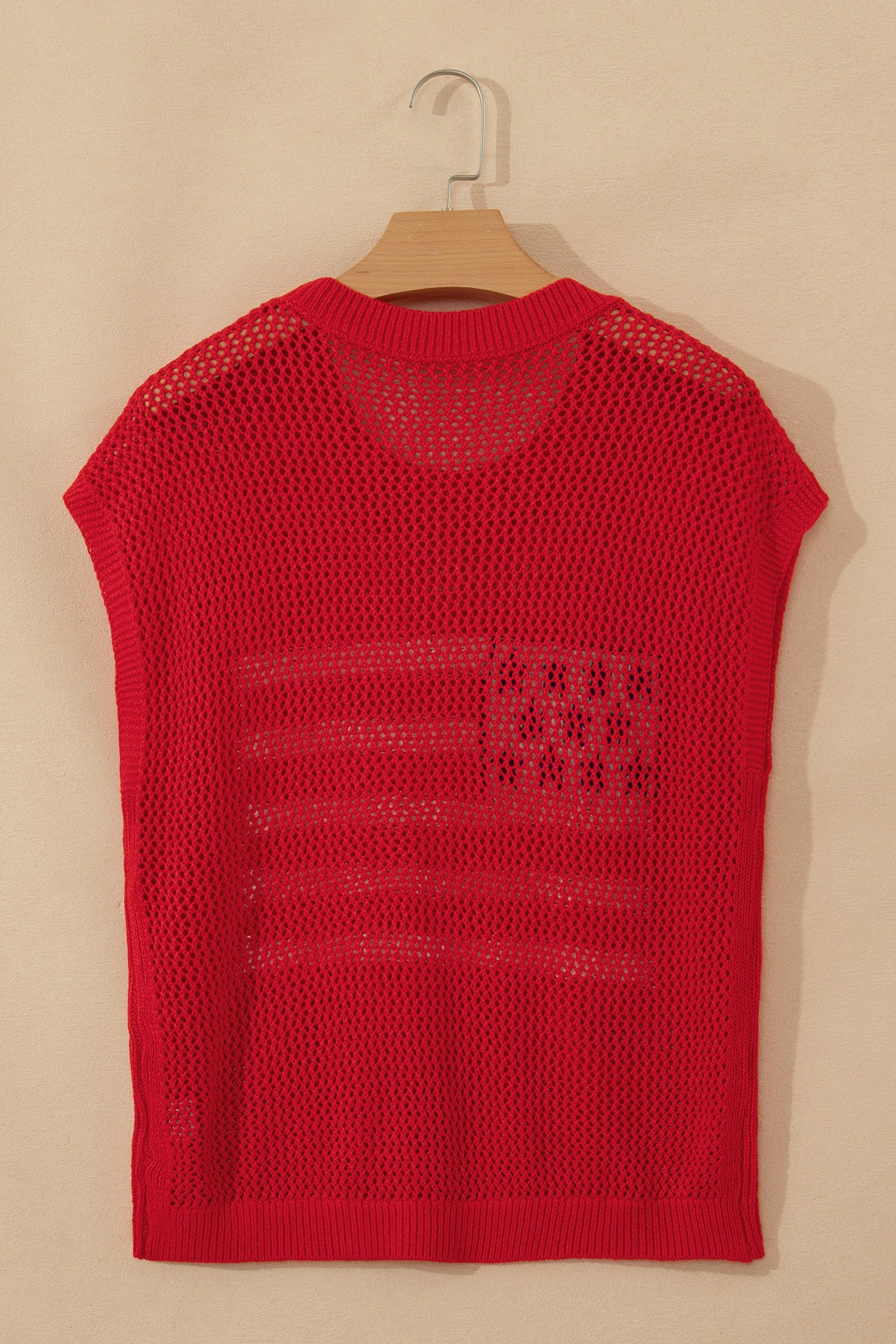 White Flag Graphic Short Sleeve Sweater Top